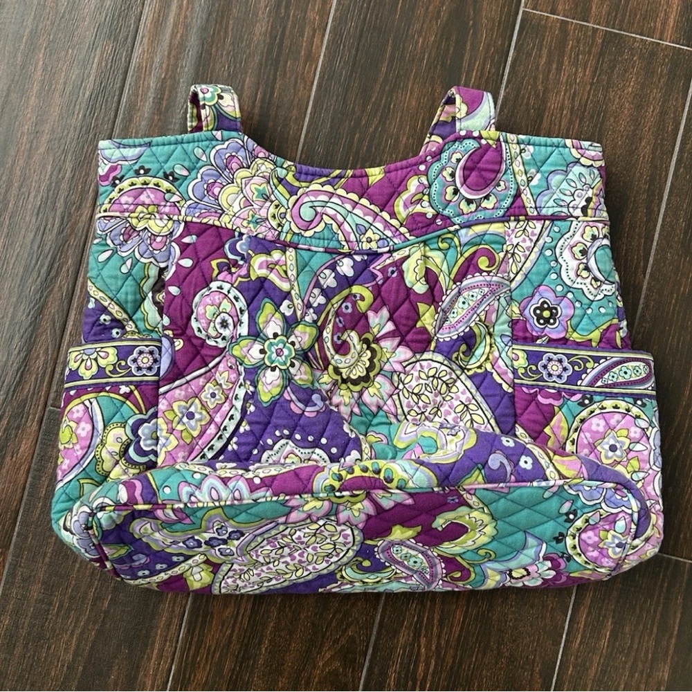 Vibrant Vera Bradley Paisley Quilted Tote Bag